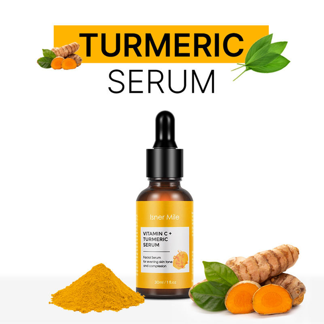 Skin Care Vitamin c Brightening Hydration Moisturizing Face Turmeric Serum