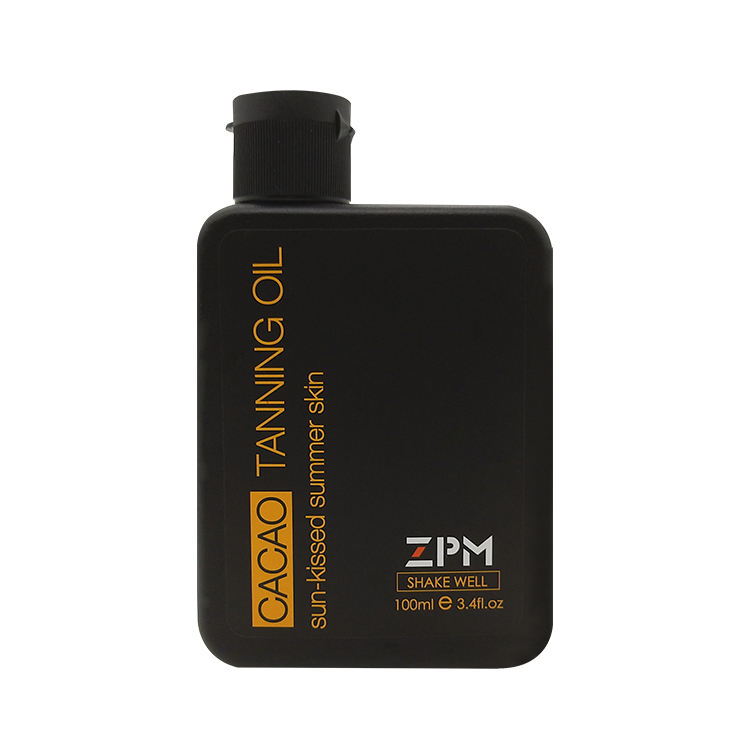 OEM/ ODM ZPM 100ML Cacao Tanning Oil with SPF6 Sun Tan Chocolate tanner Sun Body Oil In Stock