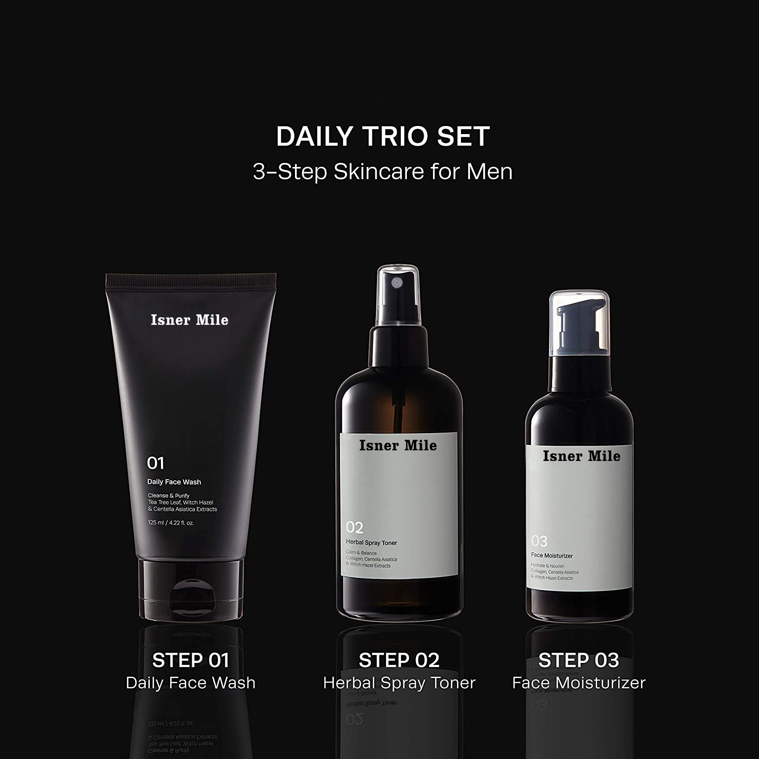 OEM/ODM Private Label Moisturizing Anti Aging Anti Acne Mens Skin Care Products Facial Treatment Set