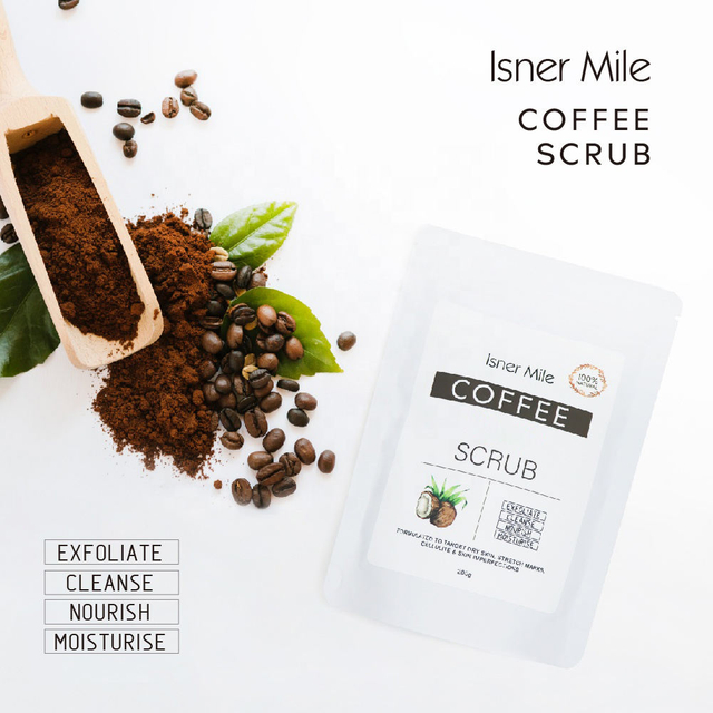 OEM ODM Private Label Skin Whitening Body Exfoliating Coconut Coffee Scrub