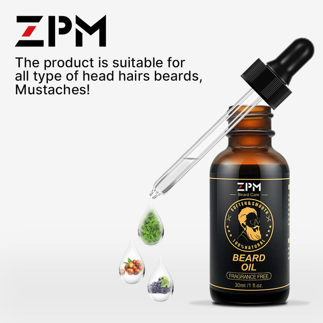 100% Natural Organic Private Label Men Beard Care Best Growth Beard Oil