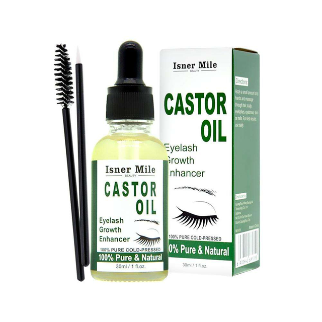 100% Pure Castor Oil Organic Hair Growth Oil Eyelashes and Eyebrows and Nails OEM In stock