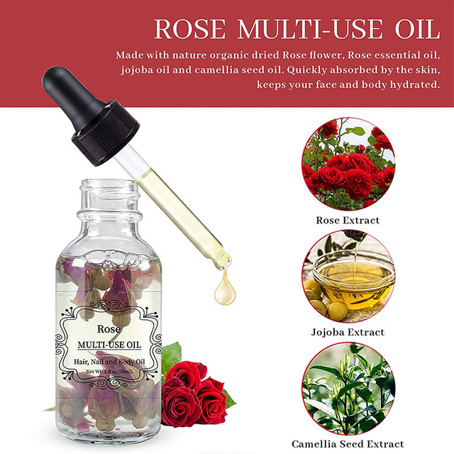 Private Label Natural Organic Face Body Hair Facial Skin Care Repair Massage multi-use oil for Wholesale