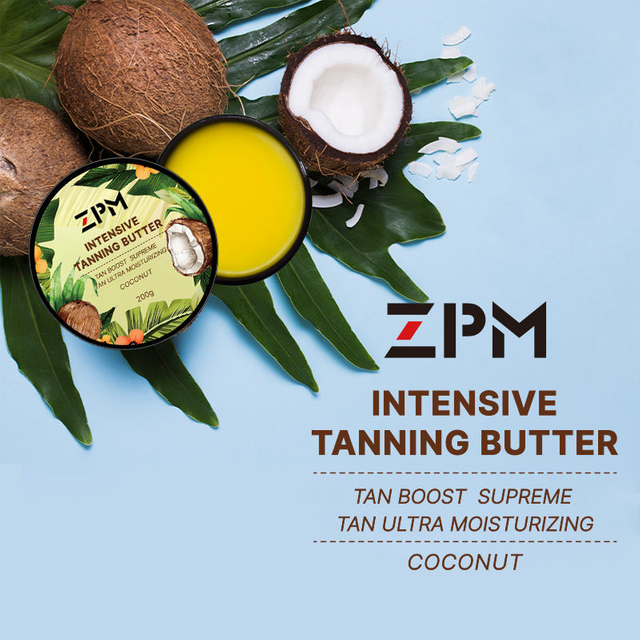 ZPM Private Label Natural Deep Dark Suntan Lotion Coconut Cream Sunbed Tanning Gel