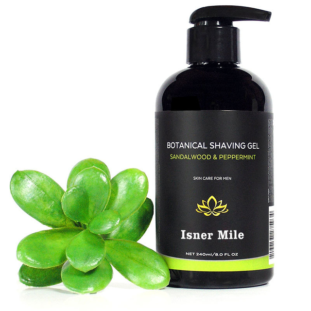 Private Label 100% Pure Organic Natural Moisturizer botanical shaving gel