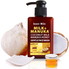 Organic Skin Care Minimize Pore Blackheads Acne Coconut Milk Manuka Honey Gentle Gel Face Wash Cleanser