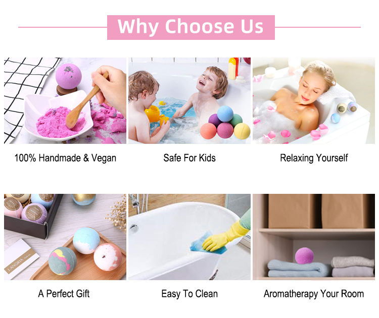 Natural Luxury Flower Colorful Cake Bubble Bath Gift Set SPA Fizzy Vegan Kids Cute Cupcake Bath Bombs