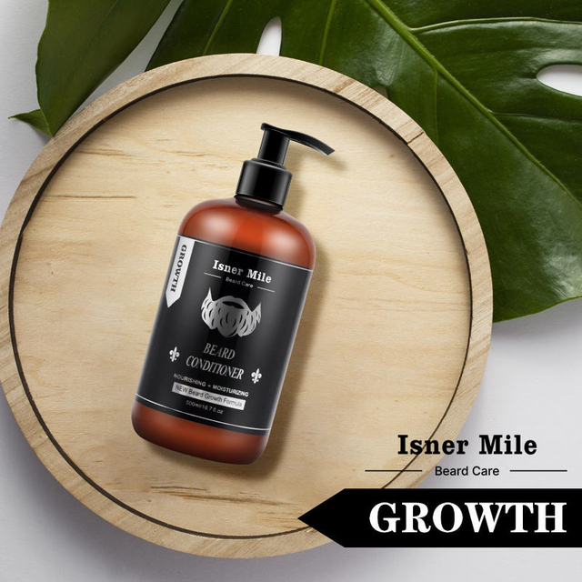 Mens private label moisturizer beard wash shampoo and beard straightening growth conditioner
