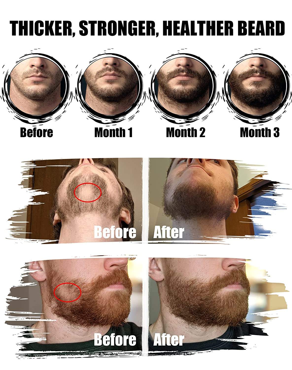 Organic Private Label Men's Beard Grooming Kit Beard Growth Kit