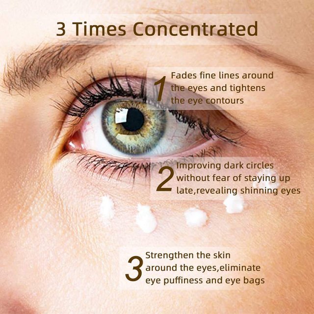 Anti Aging Wrinkles Caffeine Eye Cream for Dark Circles Puffiness Under Eye Cream