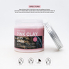 Organic Pink Clay Facial Mask Skin Care Brighten Pore Cleanser Face Mask