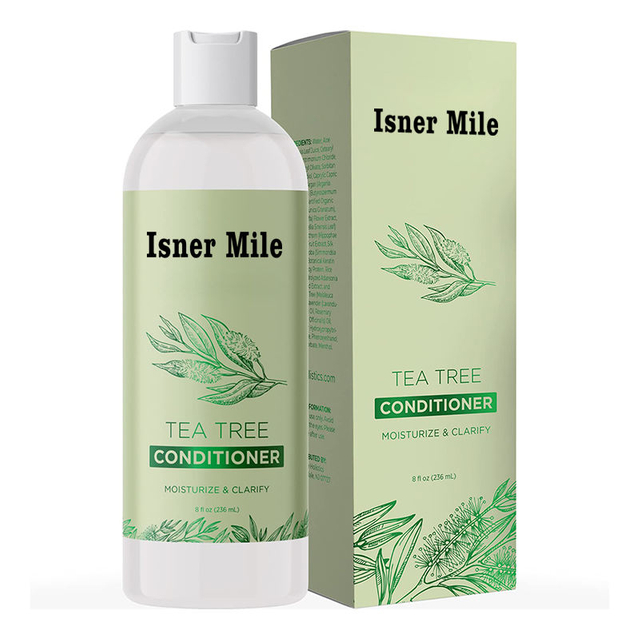 Organic private label natural leave in tea tree seeds hair conditioner shampoo for curly hair