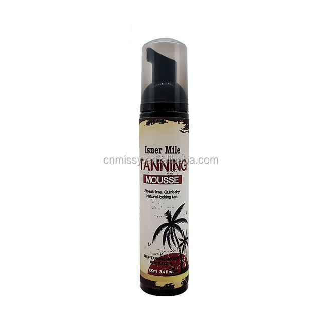 Organic Vegan Dark Self-tan Foam Sunless Tanning Glow Mousse
