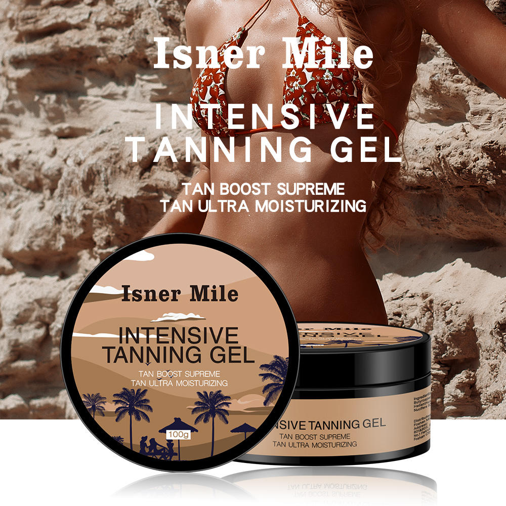 OEM ODM Private Label Tanning Accelerate Tanning gel Cream outdoor Gel Lotion Oil Butter Tan