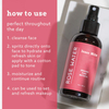 Isner Mile OEM/ODM Private Label Organic Rose Water Facial Spray Natural Skin Toner Density Setting Spray
