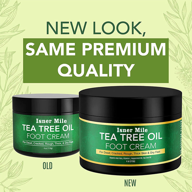 Foot care tea tree oil moisturizing quick relief heel foot cream is suitable for dry and cracked heels