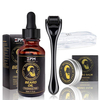Men's Private Lable Beard Care Derma Roller Beard Hair Growth Oil Kit