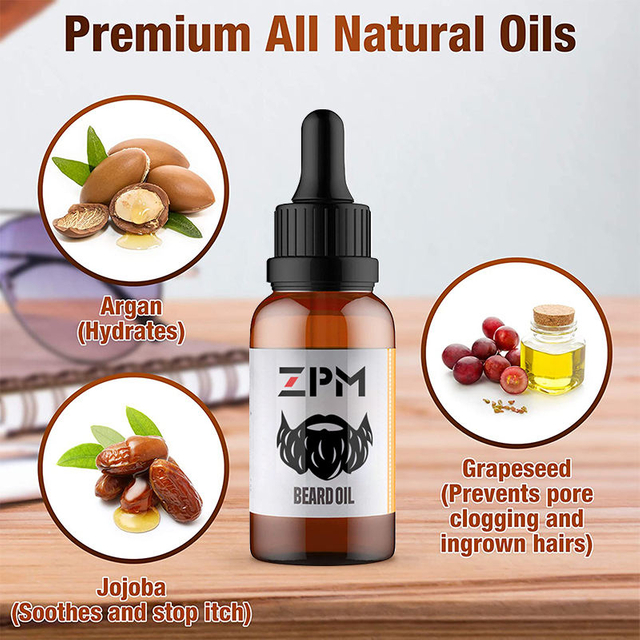 Best seller beard growth oil natural grooming and care beard oil and shampoo