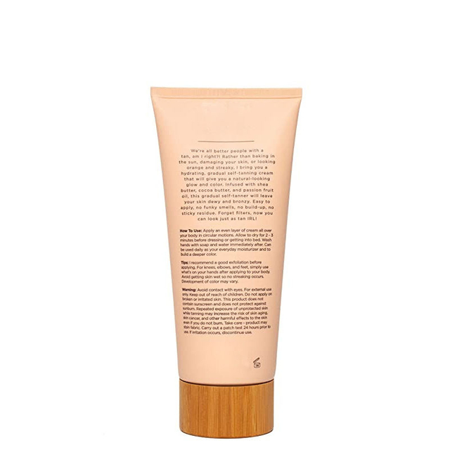 Rosewood scent gradual self-tanning cream shine brown bulk natural tanning lotion