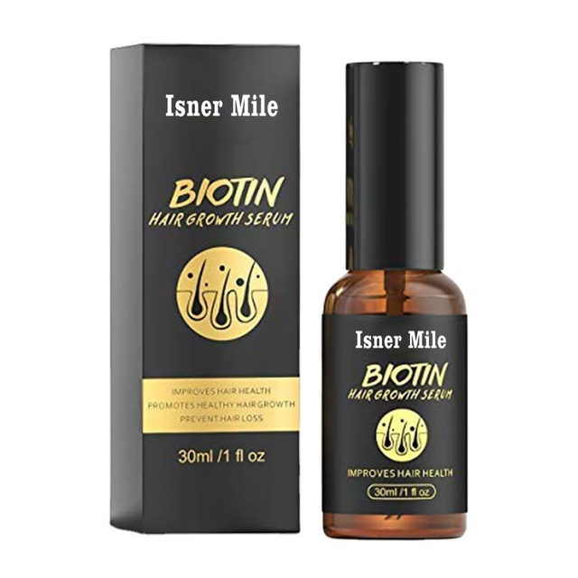 Biotin Treatment Promotes Stimulates Hair Roots Essencial Oil Repairs Damaged Hair Growth Serum