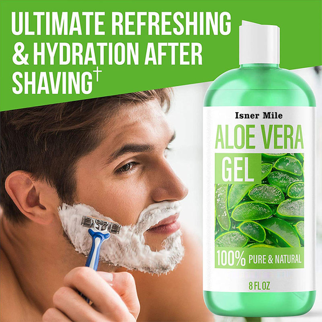 100% Pure Organic Natural Skin Care hydration after shaving Moisturizer Face After Sun Care Sunburn Aloe Vera Gel Spray
