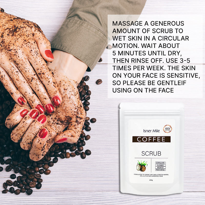 OEM ODM Private Label Skin Whitening Body Exfoliating Coconut Coffee Scrub