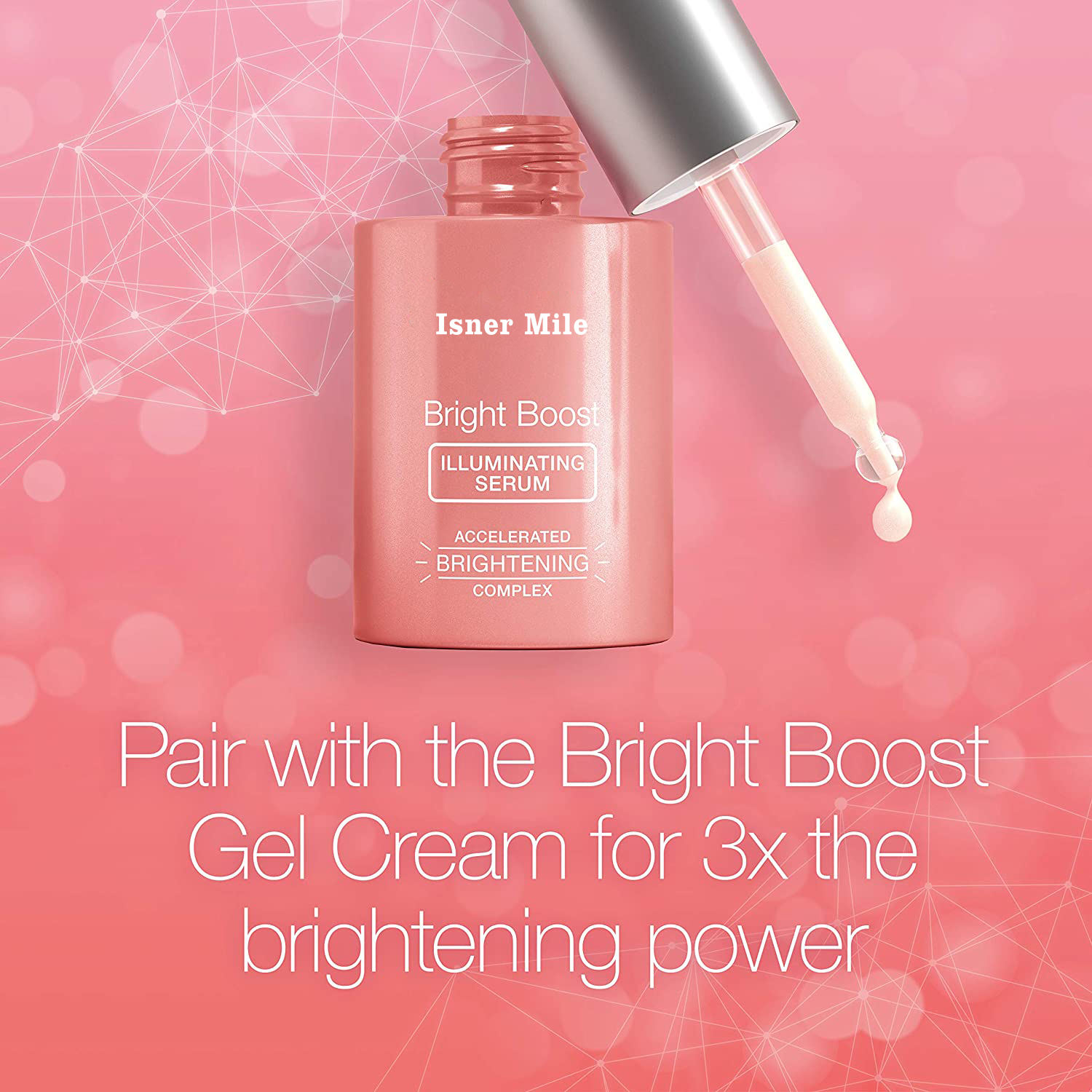 Isner Mile OEM/ODM Private Label Skin Serums Anti Age Bright Boost Brightening Moisturizing Face Serum
