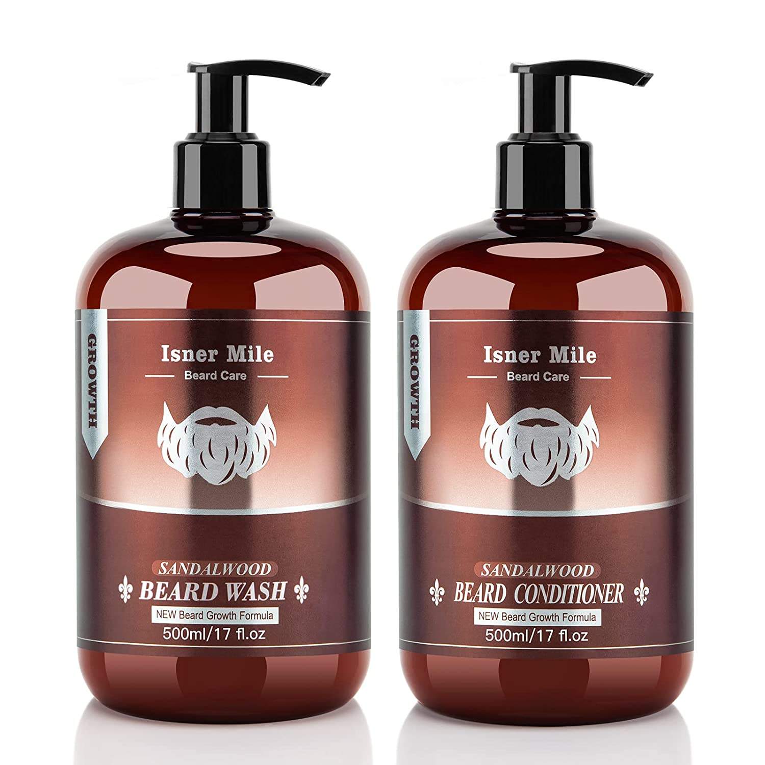 Natural Beard Shampoo and Conditioner Organic Beard Growth Kit Professional Beard Care With Essential Oil Skincare