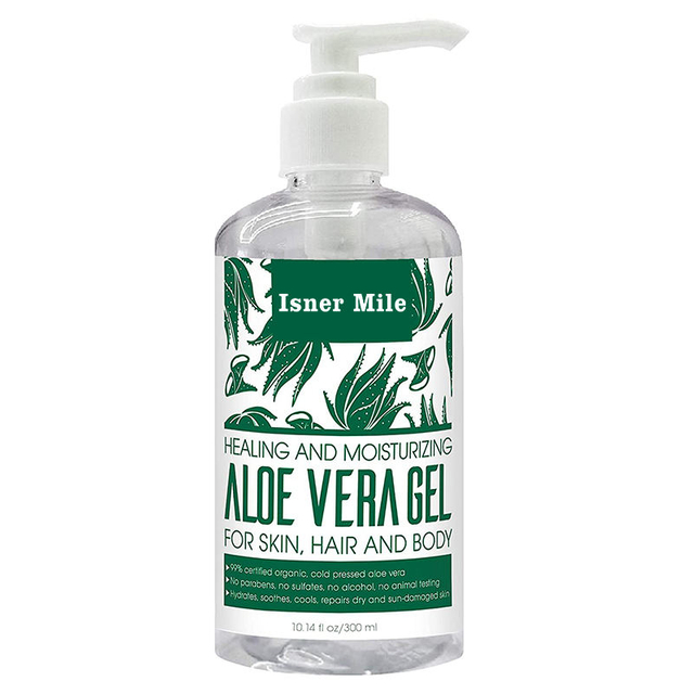 Organic Natural Aloe Vera Gel Skin Care Moisturizer Gel for Skin Repairing Natural Beauty Products
