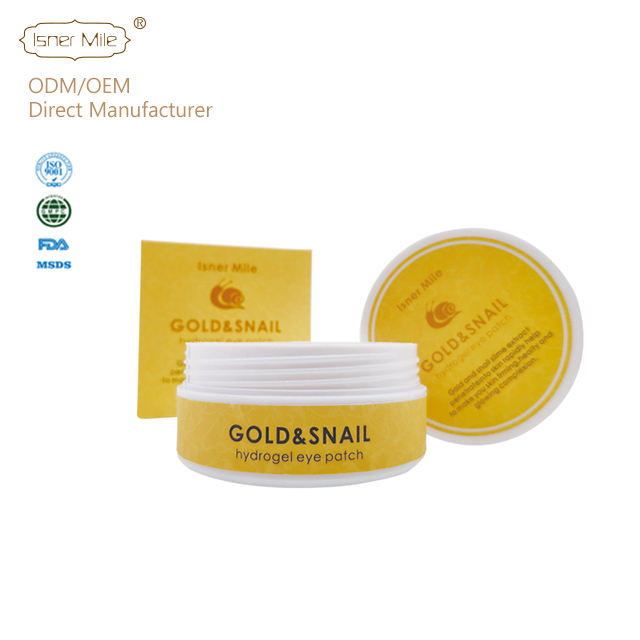 [MISSY] OEM/ODM Private Label Wrinkle Free-Anti Aging-Moisturizing-Gold Snail Filtrate Gold Snail Eye Patch