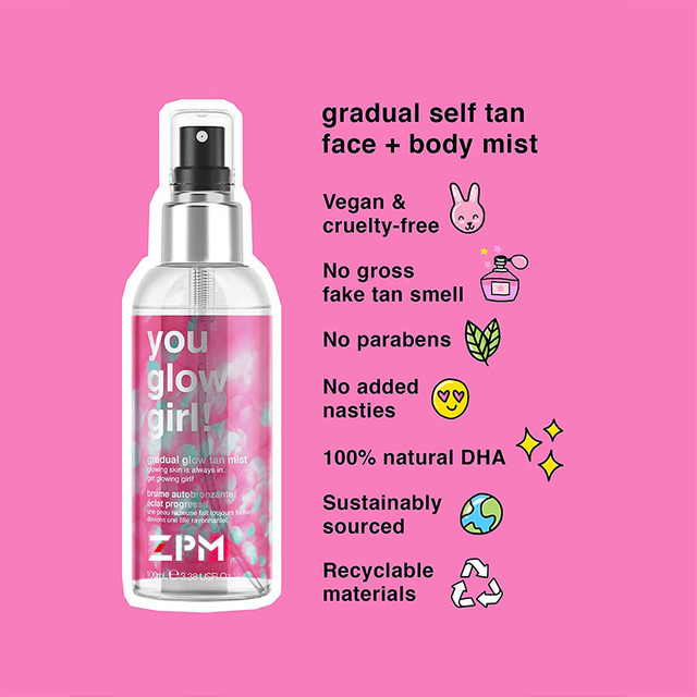 Vegan And Organic private label sunless tanning mist custom logo liquid tanning water spray